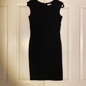 Black Calvin Klein dress with side closures